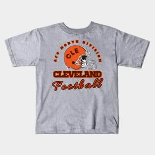 Cleveland Football Vintage Style Kids T-Shirt